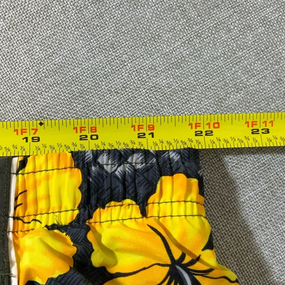 Speedo Hibiscus Swim Trunks Mens XL Tropical Board Shorts - Picture 8 of 10